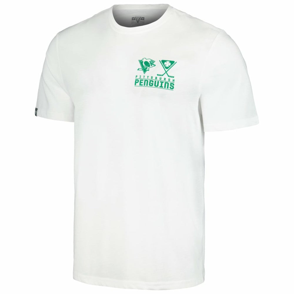 Pittsburgh Penguins Levelwear St. Patrick's Day Richmond T-Shirt - White - NHL 201296026