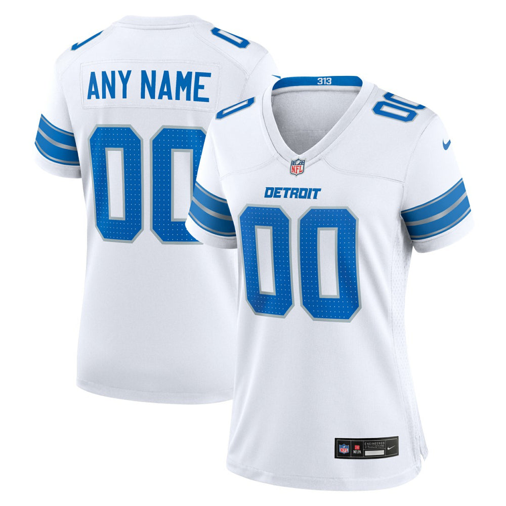Nike Detroit Lions Women's Custom Game Jersey White