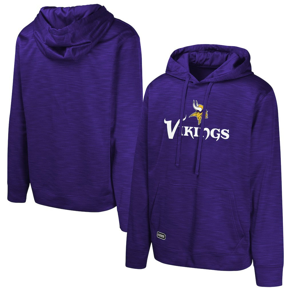 Minnesota Vikings Streak Fleece Pullover Hoodie Purple