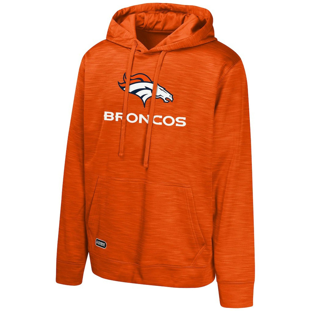 Denver Broncos Streak Fleece Pullover Hoodie Orange
