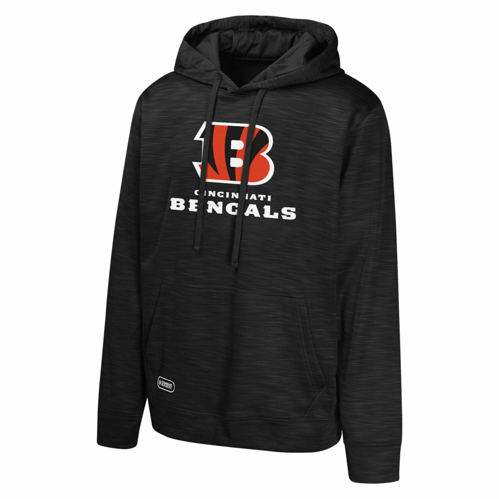 Cincinnati Bengals Streak Fleece Pullover Hoodie Black