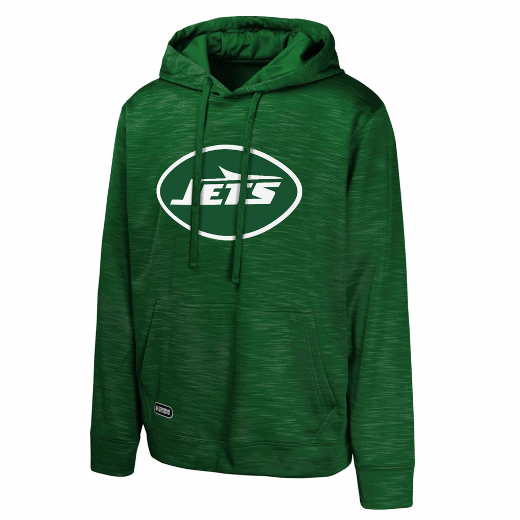 New York Jets Streak Fleece Pullover Hoodie Green