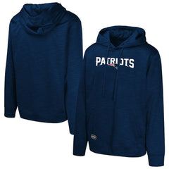 New England Patriots Streak Fleece Pullover Hoodie Navy