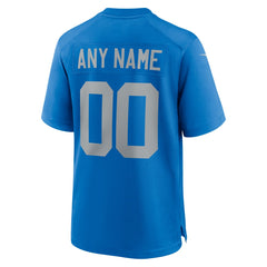 Nike Detroit Lions Alternate Custom Game Jersey Blue