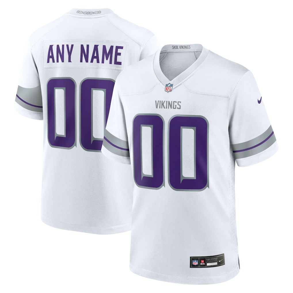 Nike Minnesota Vikings Alternate Custom Game Jersey White