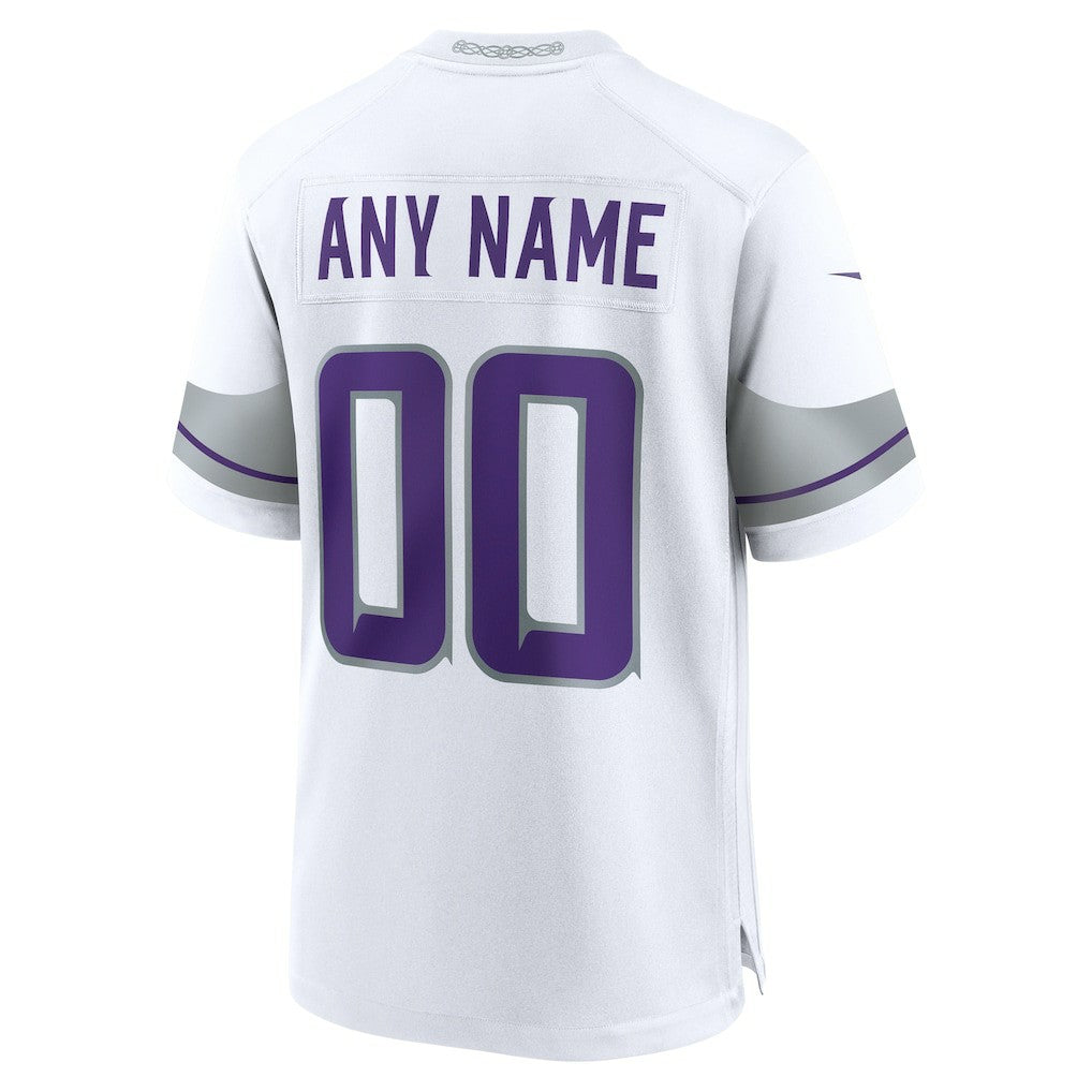 Nike Minnesota Vikings Alternate Custom Game Jersey White