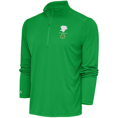 Pittsburgh Penguins Antigua Shamrock Tribute Quarter-Zip Pullover Top - Kelly Green - NHL 201296839