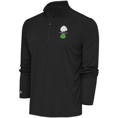 Chicago Blackhawks Antigua Shamrock Tribute Quarter-Zip Pullover Top - Charcoal - NHL 201296856