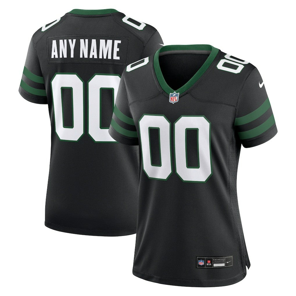 Nike New York Jets Women's Alternate Custom Game Jersey Legacy Black