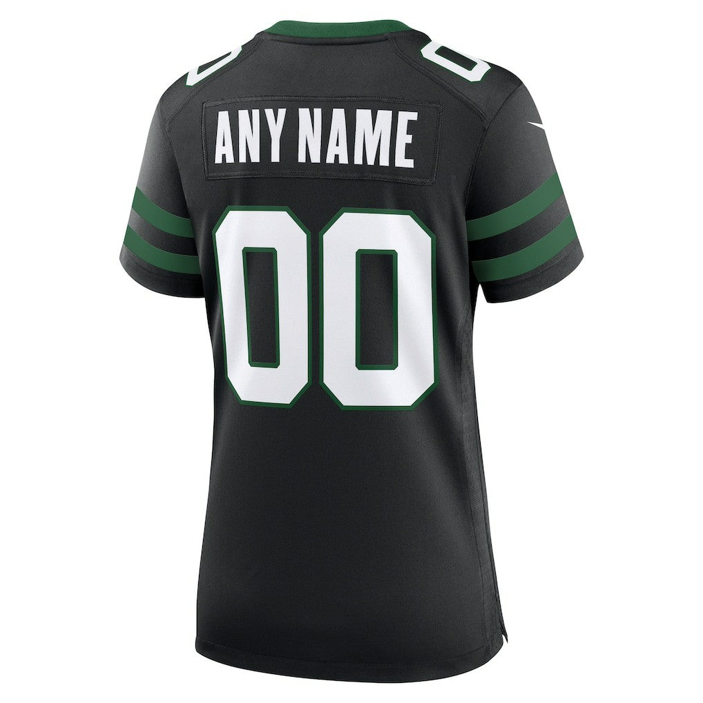 Nike New York Jets Women's Alternate Custom Game Jersey Legacy Black