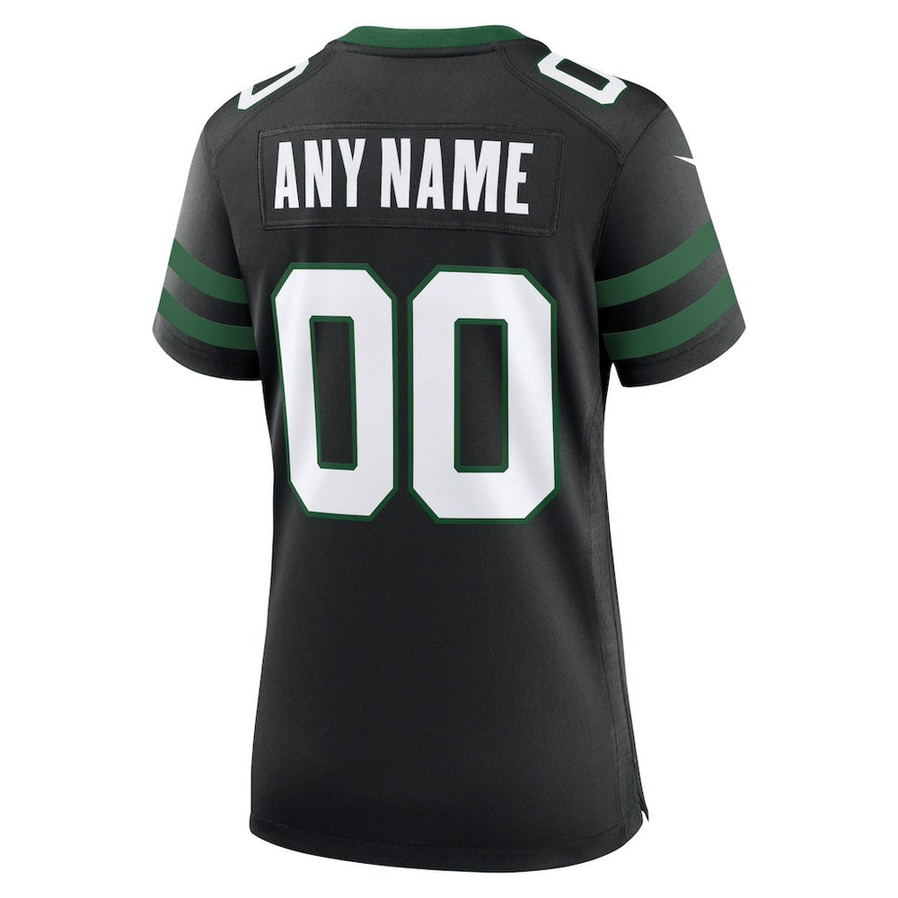 Nike New York Jets Women's Alternate Custom Game Jersey Legacy Black