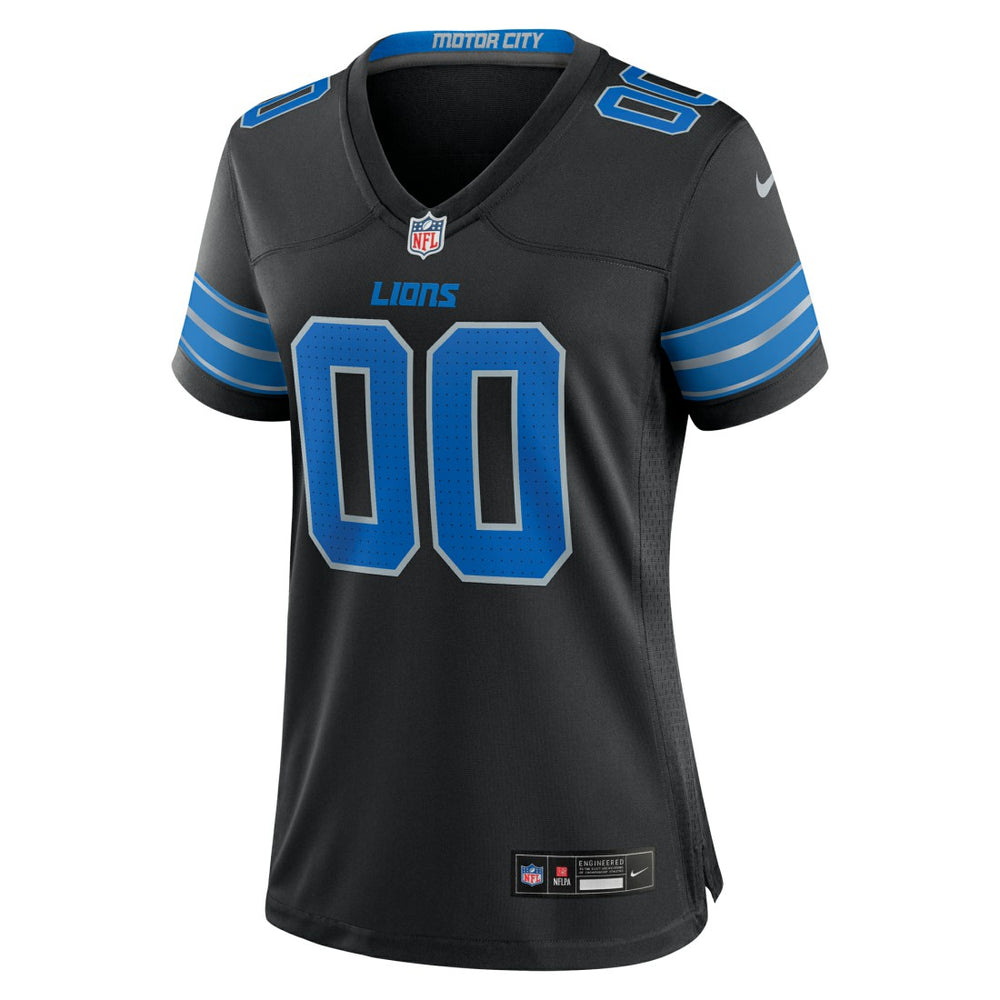 Nike Detroit Lions Women's Alternate Custom Game Jersey Black
