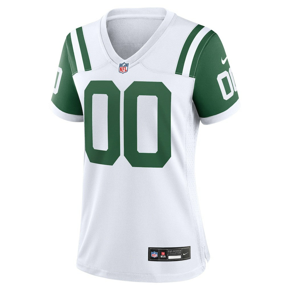 Nike New York Jets Women's Classic Alternate Custom Replica Jersey White