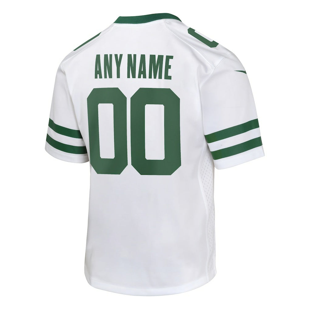 Nike New York Jets Youth Custom Game Jersey Legacy White