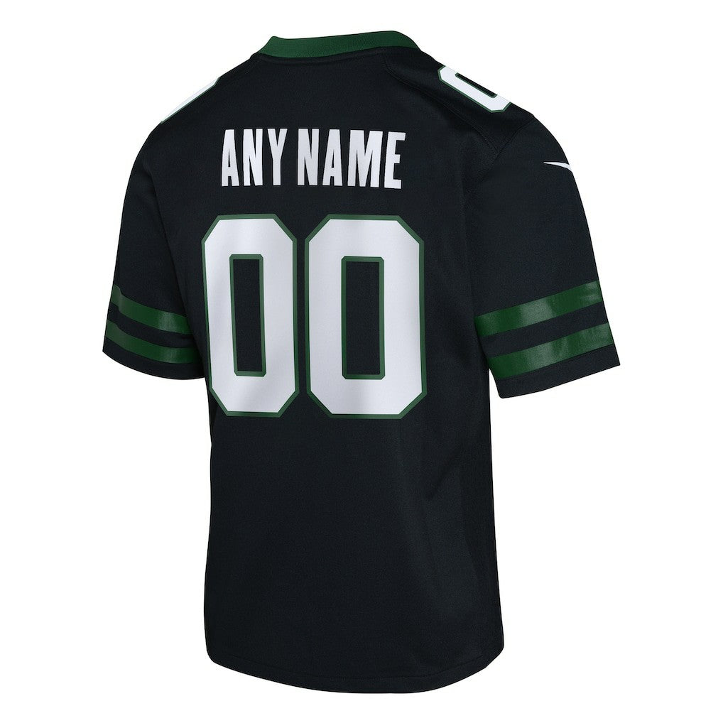 Nike New York Jets Youth Alternate Custom Game Jersey Black