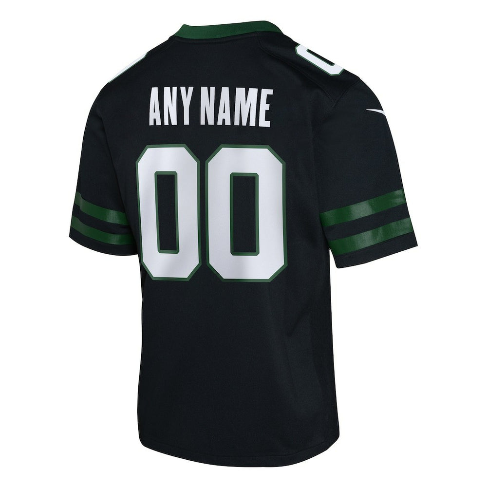 Nike New York Jets Youth Alternate Custom Game Jersey Black