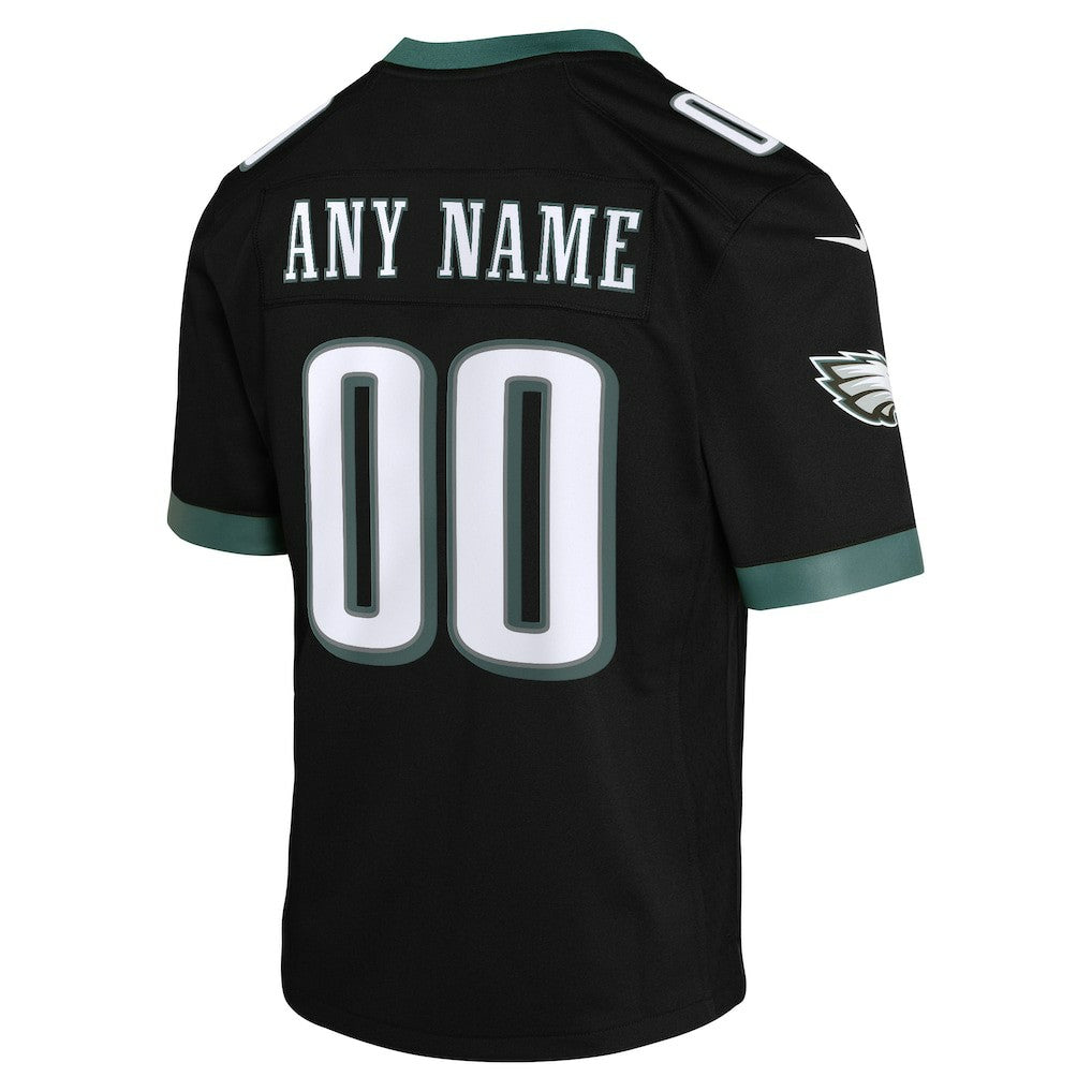 Nike Philadelphia Eagles Youth Alternate Custom Game Jersey Black