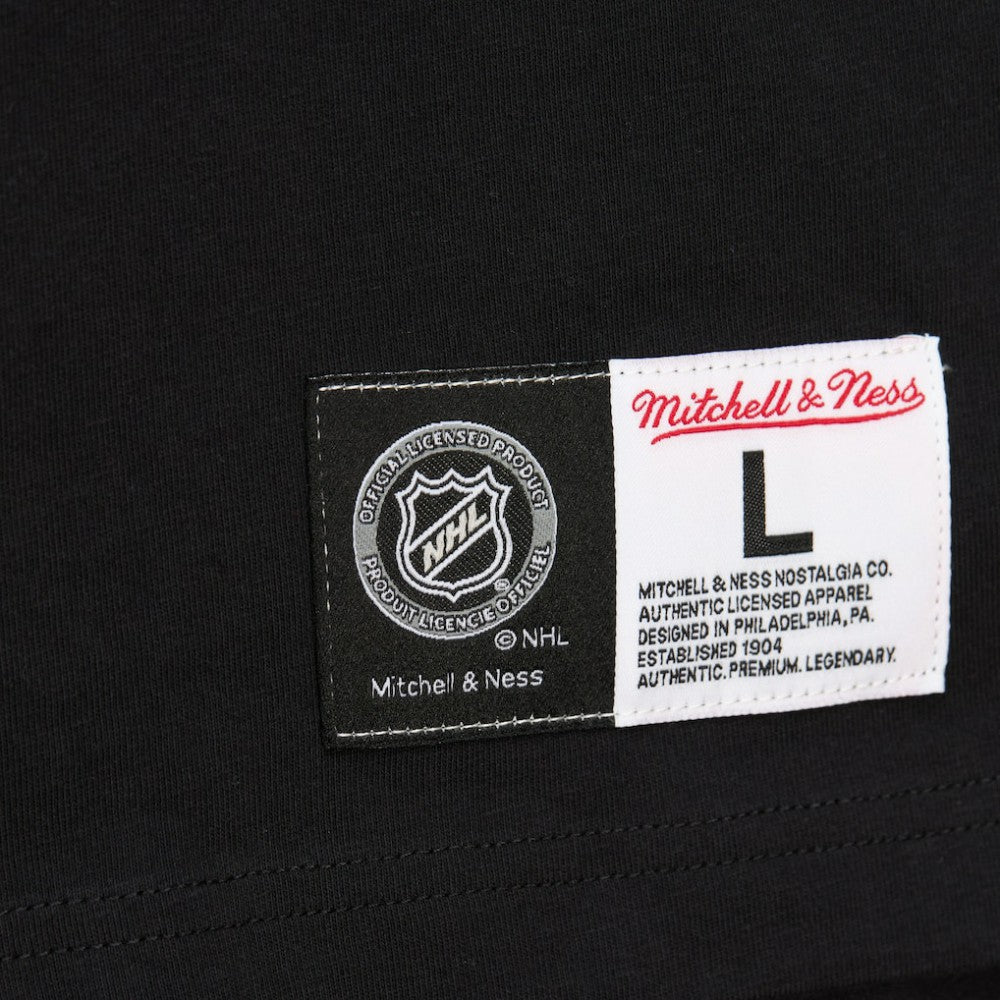 Mario Lemieux Pittsburgh Penguins Mitchell & Ness Premium Nickname Vintage Logo T-Shirt - Black - NHL 201297204