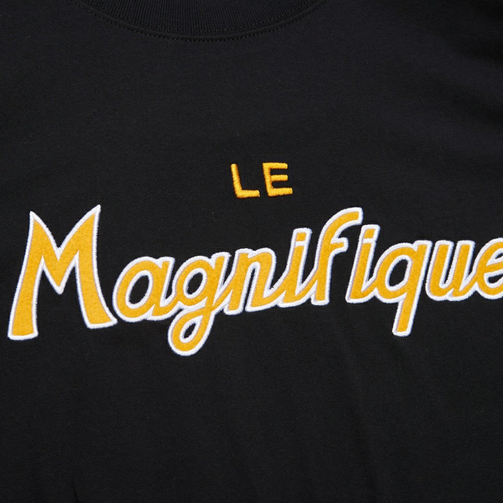 Mario Lemieux Pittsburgh Penguins Mitchell & Ness Premium Nickname Vintage Logo T-Shirt - Black - NHL 201297204