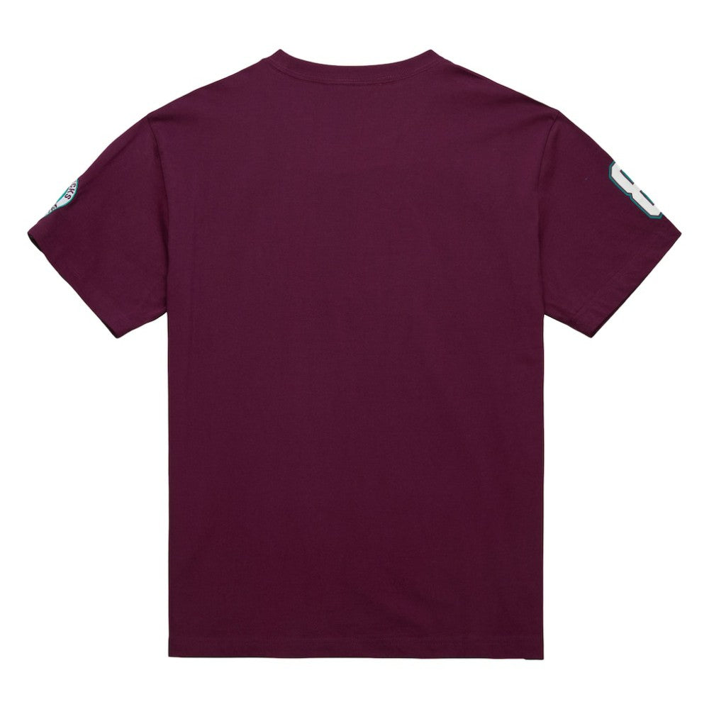Teemu Selanne Anaheim Ducks Mitchell & Ness Premium Nickname Vintage Logo T-Shirt - Purple - NHL 201297205