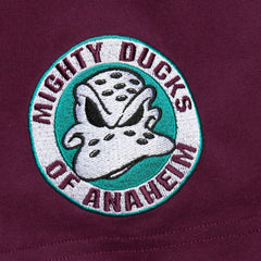 Teemu Selanne Anaheim Ducks Mitchell & Ness Premium Nickname Vintage Logo T-Shirt - Purple - NHL 201297205