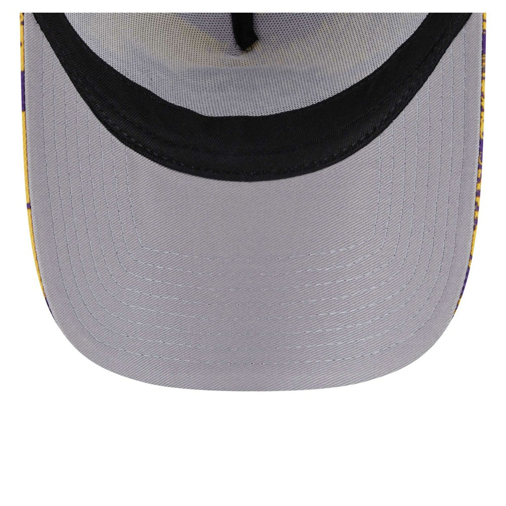 Los Angeles Lakers Tip Off A-Frame Trucker 9FORTY Adjustable Hat Purple/Gold | New Era Lifestyle