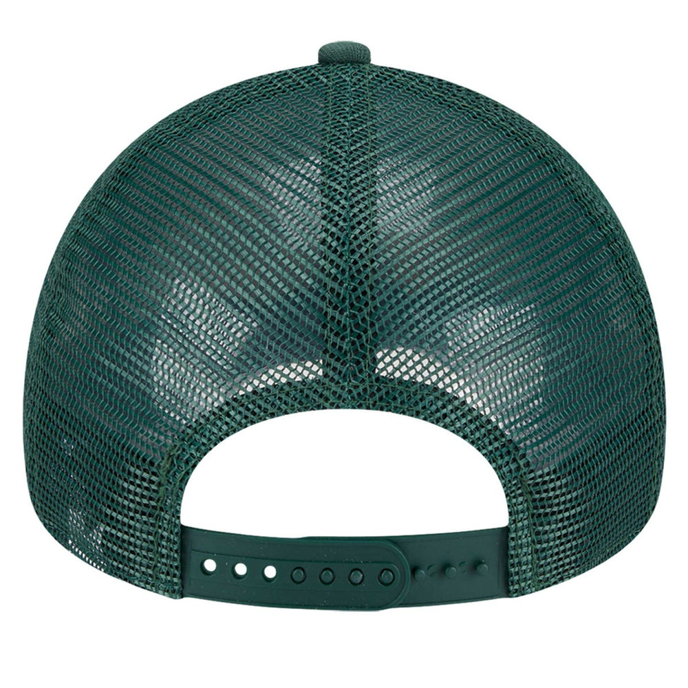 Milwaukee Bucks Tip Off A-Frame Trucker 9FORTY Adjustable Hat Hunter Green/Cream | New Era outlet