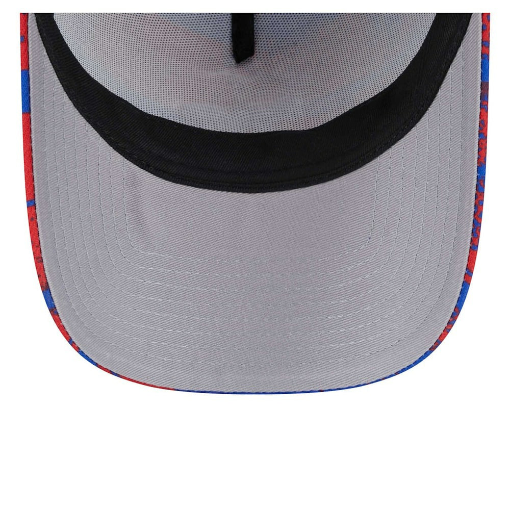 Philadelphia 76ers Tip Off A-Frame Trucker 9FORTY Adjustable Hat Royal/Red | New Era online