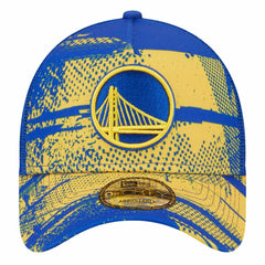 Golden State Warriors Tip Off A-Frame Trucker 9FORTY Adjustable Hat for sale Royal/Gold | New Era