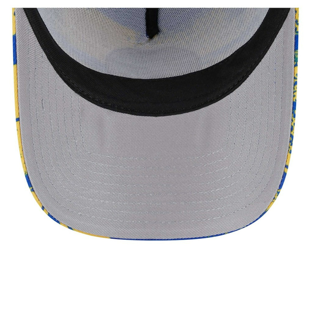 Golden State Warriors Tip Off A-Frame Trucker 9FORTY Adjustable Hat for sale Royal/Gold | New Era