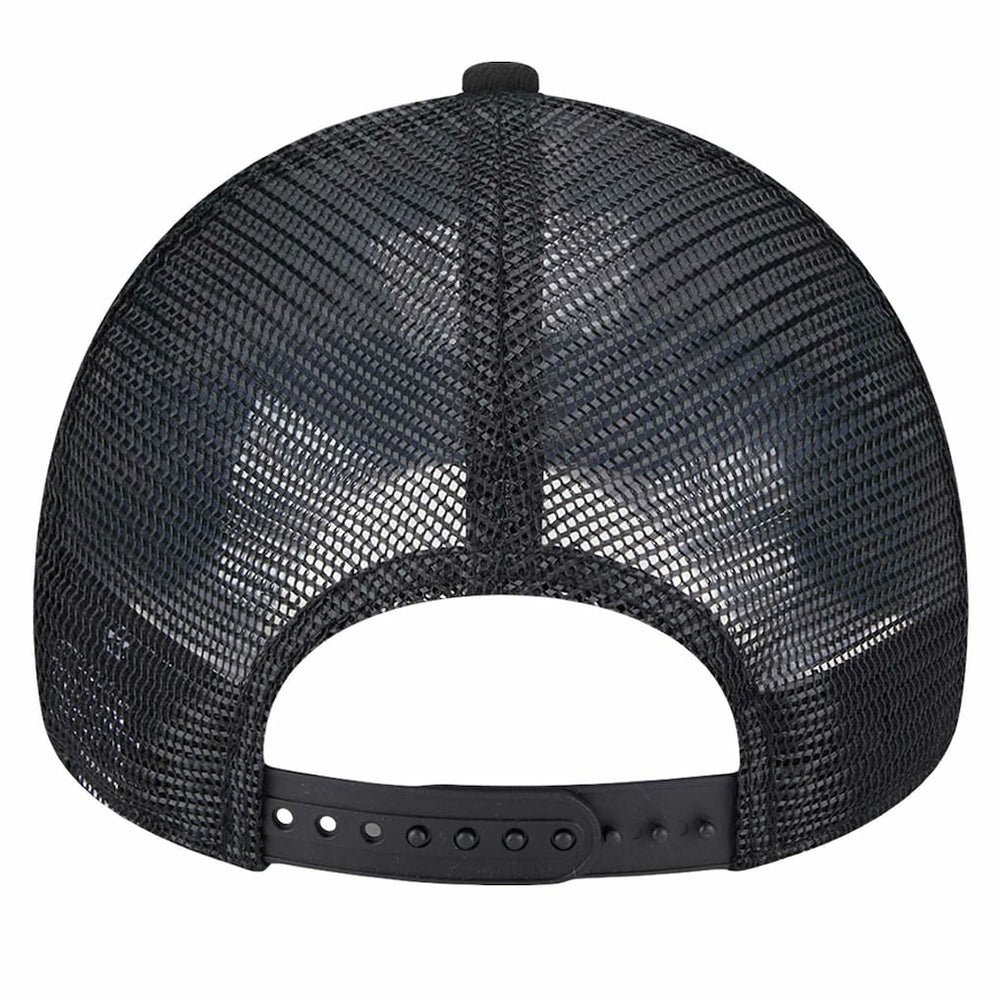 Brooklyn Nets Tip Off A-Frame Trucker 9FORTY Adjustable Hat Black/Charcoal | New Era online