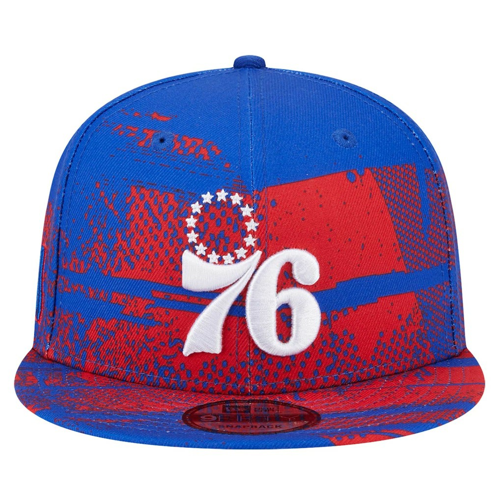 Philadelphia 76ers Tip-Off 9FIFTY Snapback Hat Royal | New Era Lifestyle