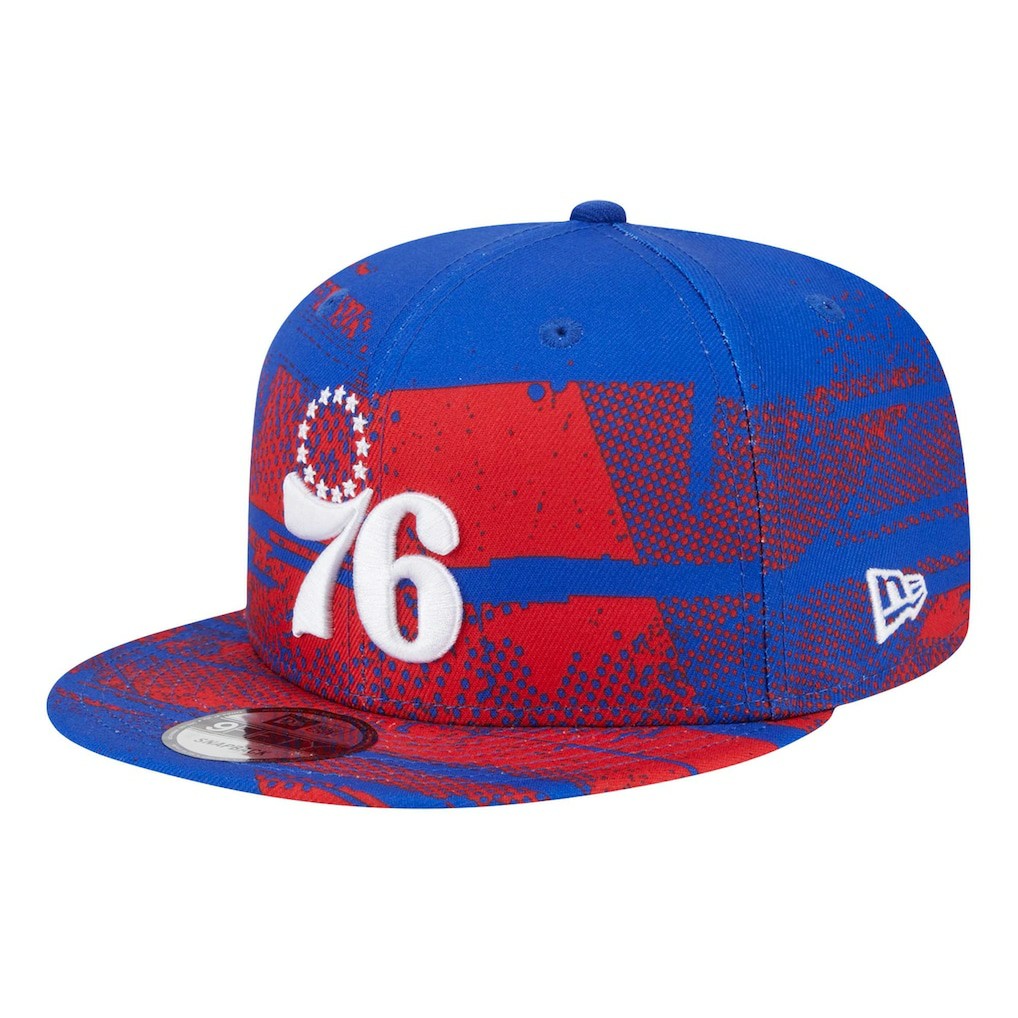 Philadelphia 76ers Tip-Off 9FIFTY Snapback Hat Royal | New Era Lifestyle