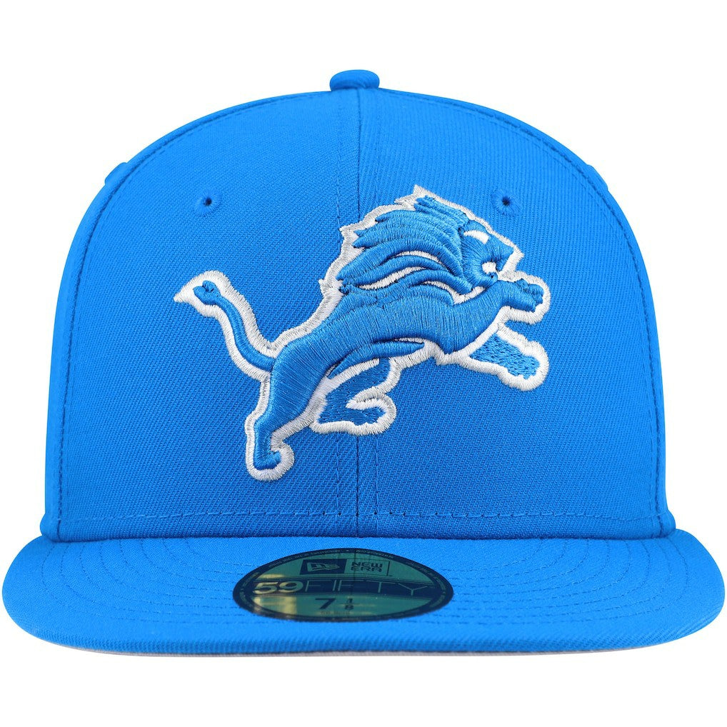 Detroit Lions New Era Team Basic 59FIFTY Fitted Hat Blue