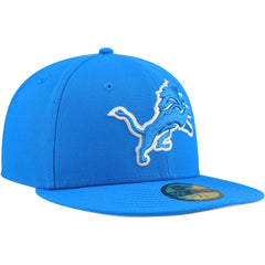 Detroit Lions New Era Team Basic 59FIFTY Fitted Hat Blue