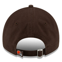 Cleveland Browns New Era Core Classic Primary 9TWENTY Adjustable Hat Brown