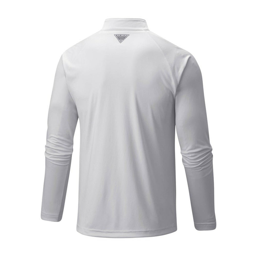 Los Angeles Dodgers Columbia Terminal Tackle Omni-Shade Raglan Quarter-Zip Pullover Top - White - Columbia Sale