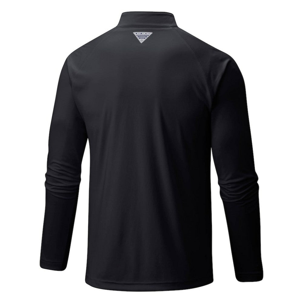 Pittsburgh Pirates Columbia Terminal Tackle Omni-Shade Raglan Quarter-Zip Pullover Top - Black - Columbia Sale