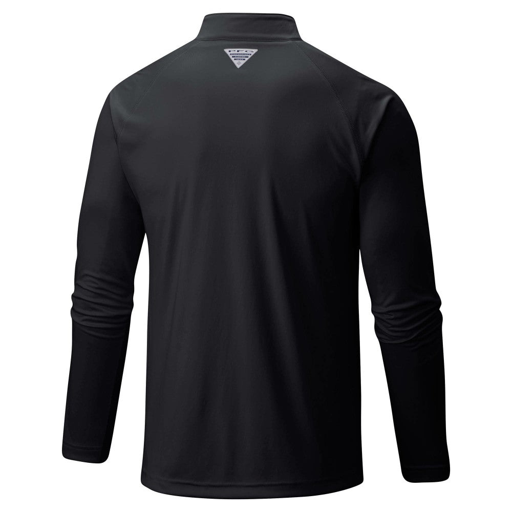Cincinnati Reds Columbia Terminal Tackle Omni-Shade Raglan Quarter-Zip Pullover Top - Black - Columbia Sale