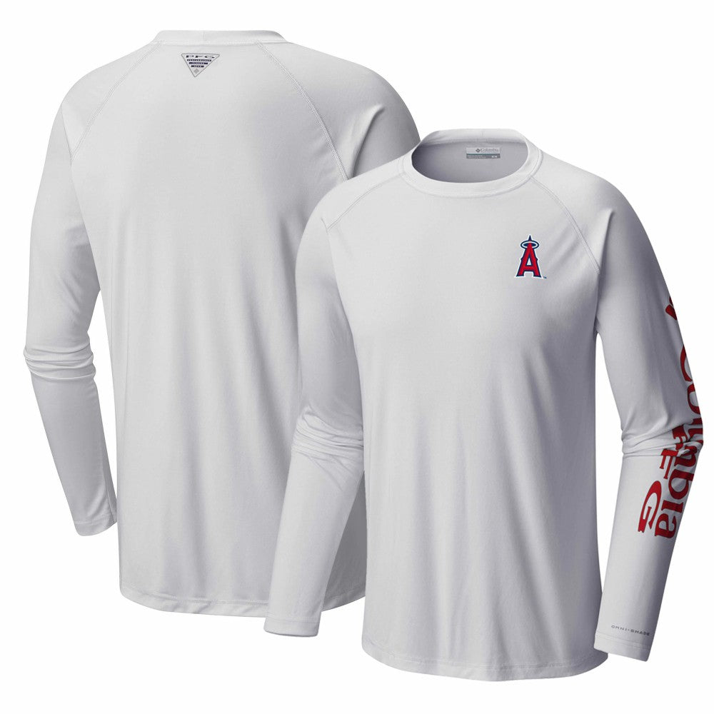 Los Angeles Angels Columbia Terminal Tackle Long Sleeve T-Shirt - White - Columbia Lifestyle
