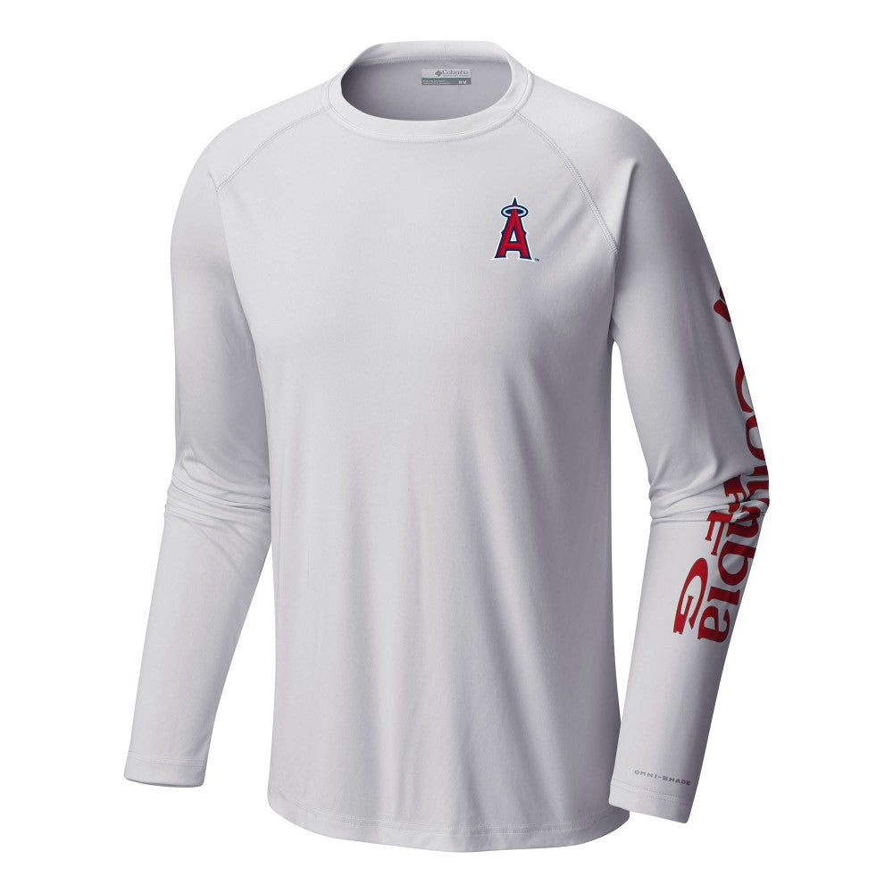 Los Angeles Angels Columbia Terminal Tackle Long Sleeve T-Shirt - White - Columbia Lifestyle