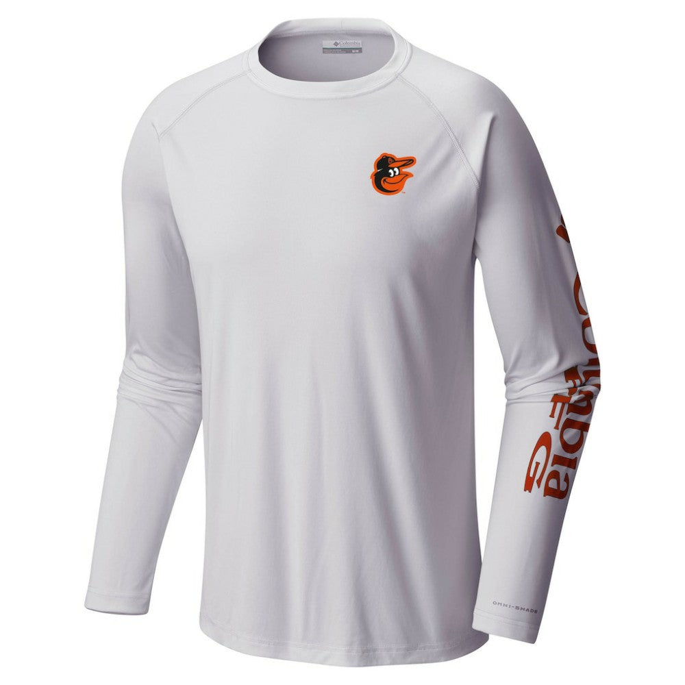 Baltimore Orioles Columbia Terminal Tackle Long Sleeve T-Shirt - White - Columbia Lifestyle