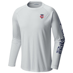 Minnesota Twins Columbia Terminal Tackle Long Sleeve T-Shirt - White - Columbia on Sale