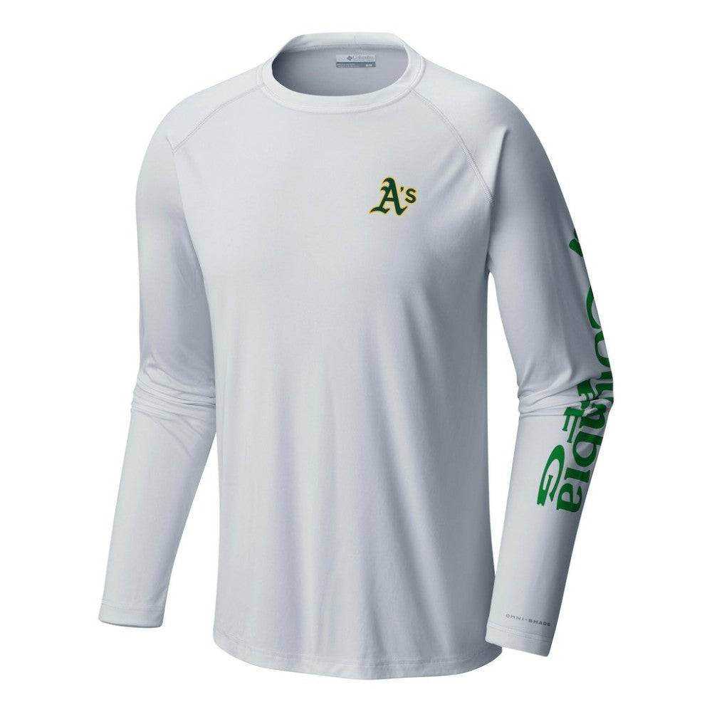 Athletics Columbia Terminal Tackle Long Sleeve T-Shirt - White - Columbia Lifestyle