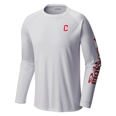 Cleveland Guardians Columbia Terminal Tackle Long Sleeve T-Shirt - White - Columbia Discount