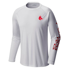 Boston Red Sox Columbia Terminal Tackle Long Sleeve T-Shirt - White - Columbia on Sale