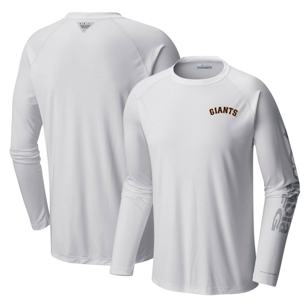 San Francisco Giants Columbia Terminal Tackle Long Sleeve T-Shirt - White - Columbia Online