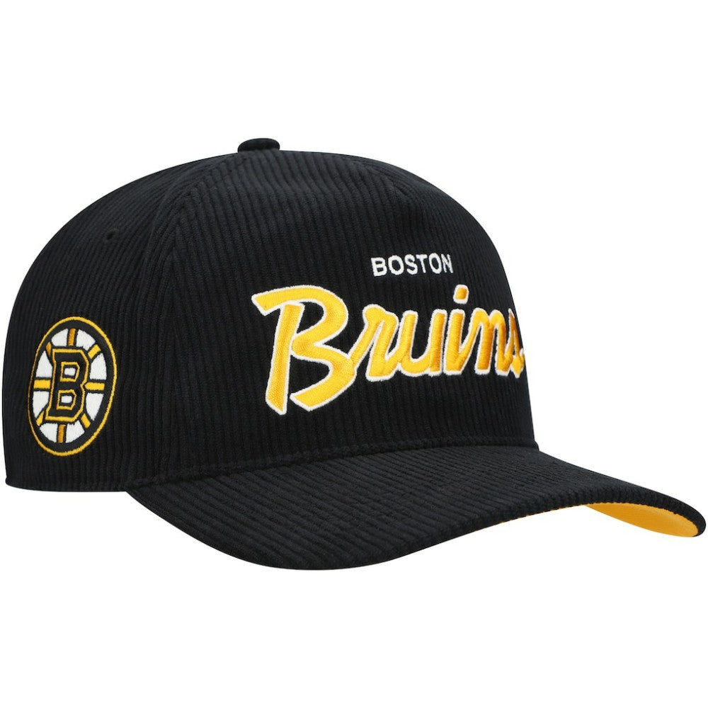 Boston Bruins '47 Crosstown Corduroy Hitch Adjustable Hat - Black - NHL 201300390