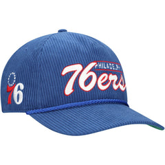 Philadelphia 76ers '47 Double Header Sidepatch Cord Hitch Adjustable Hat Royal | 47 brand US
