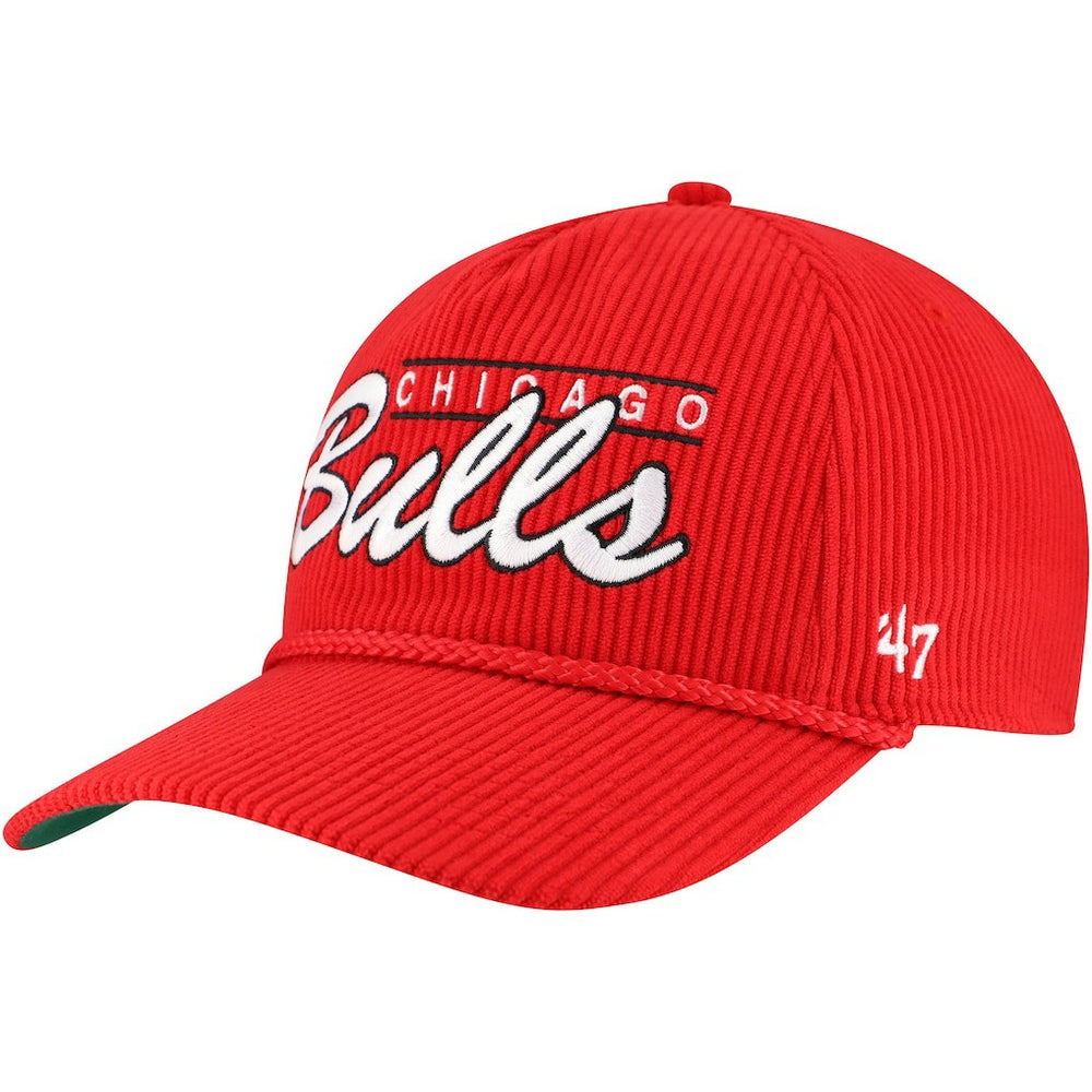 Chicago Bulls '47 Double Header Sidepatch Cord Hitch Adjustable Hat Red | 47 brand Near Me